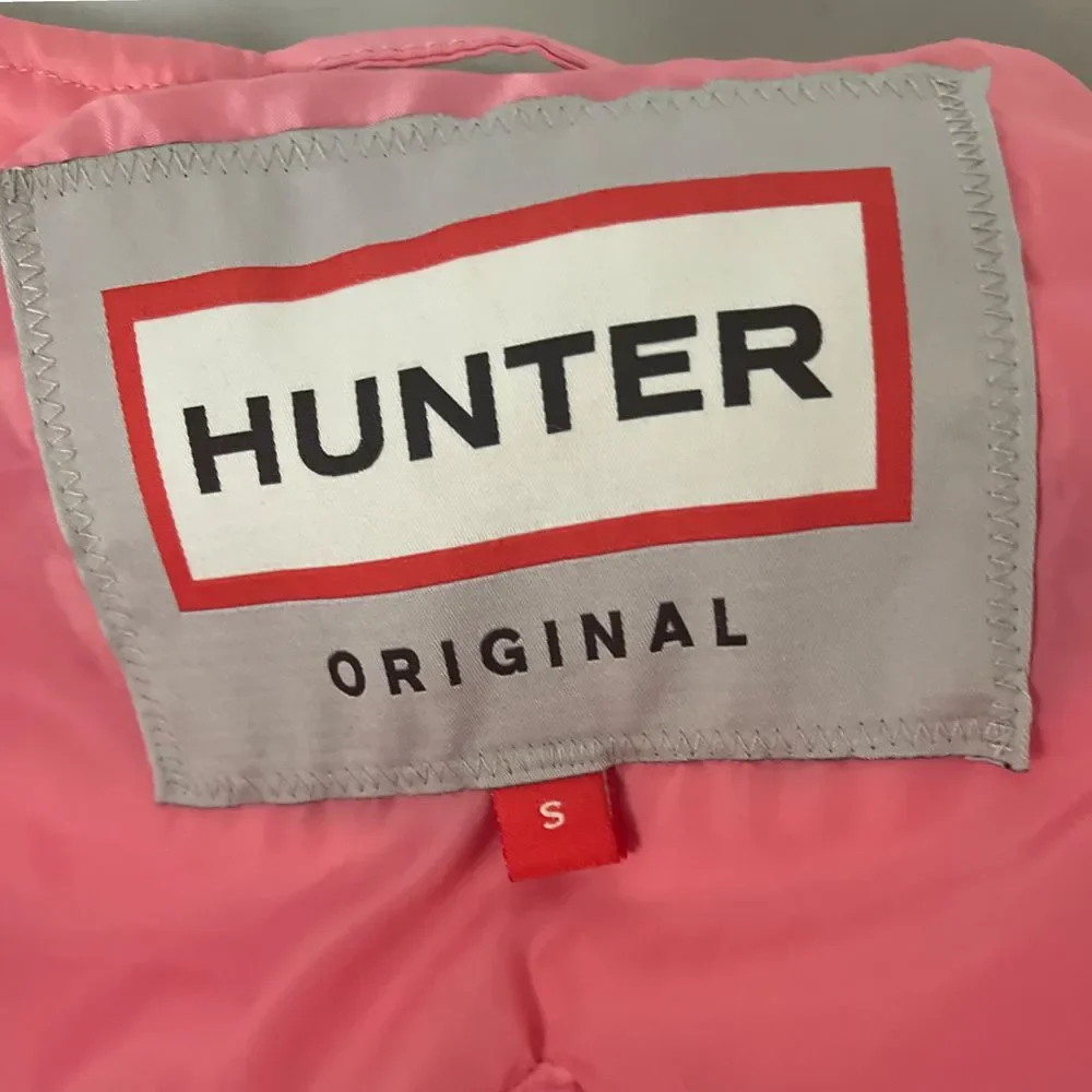 Hunter Pink Thin Down Layer Quilted Puffer‎ Jacket Coat S
